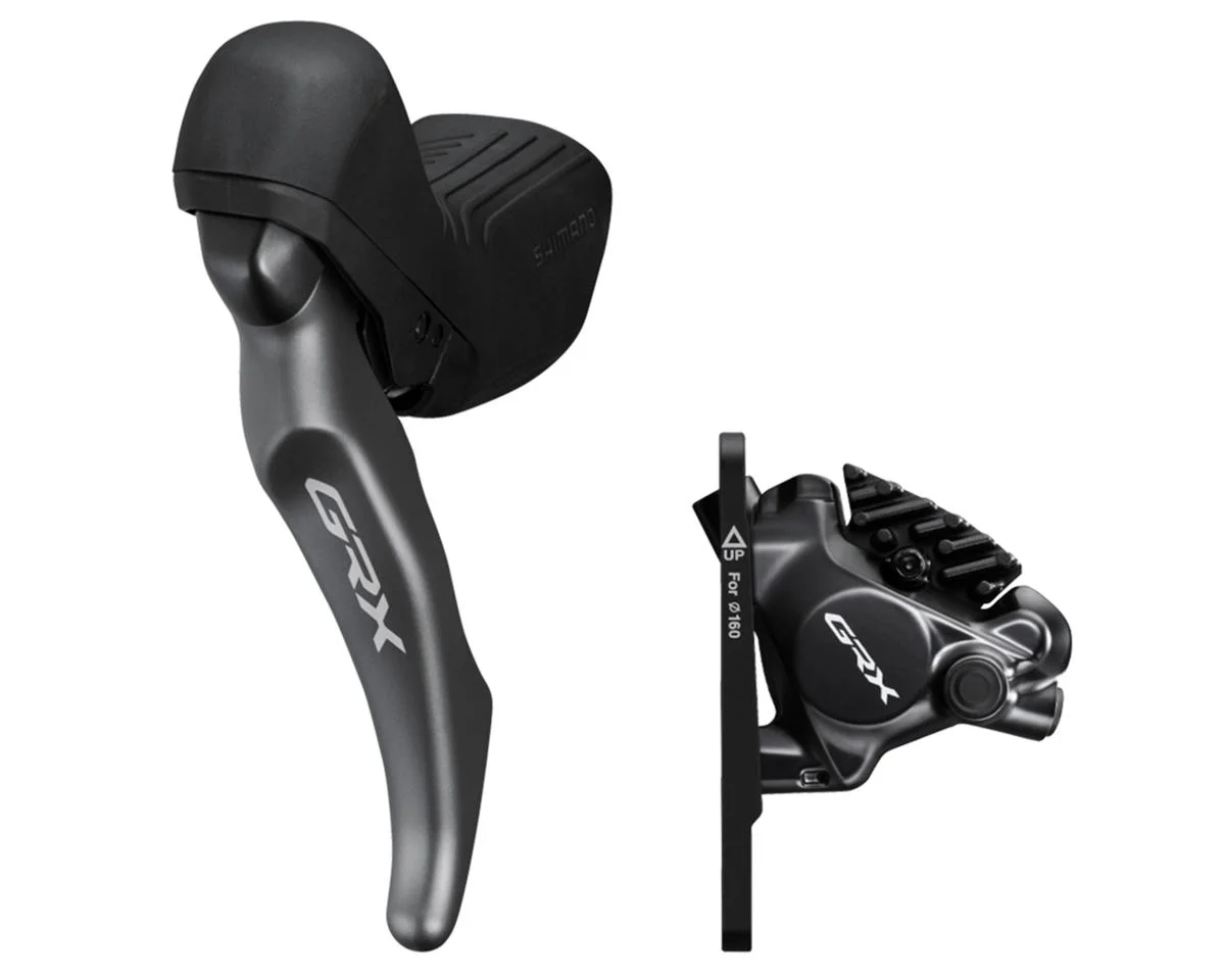 Shimano GRX RX820 Brake/Shift Lever Kit (Black) (Flat Mount) (Left) (Dropper Post Remote) (BR-RX820 Caliper Included)